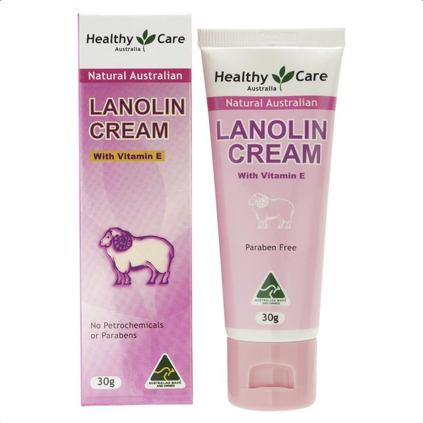 Healthy Care Lanolin Cream 澳洲,維他命E綿羊脂霜 30g