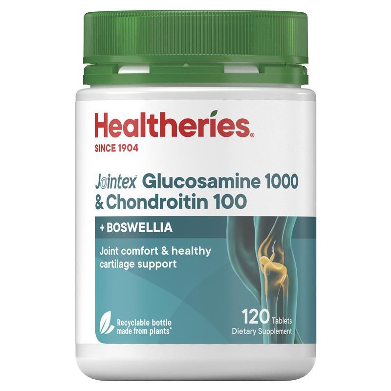Healtheries Jointex Glucosamine Chondroitin Boswellia 120 Tablets 賀壽利 葡萄糖胺軟骨素乳香關節加強錠 120錠