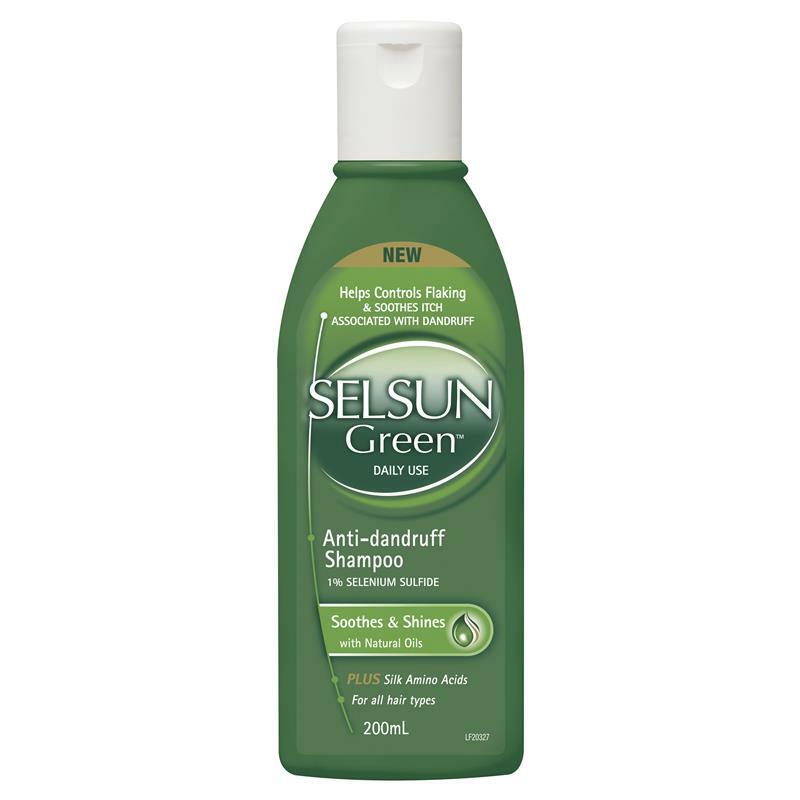 Selsun Green Anti Dandruff Shampoo,澳洲舒緩修護清爽洗髮精 200ml