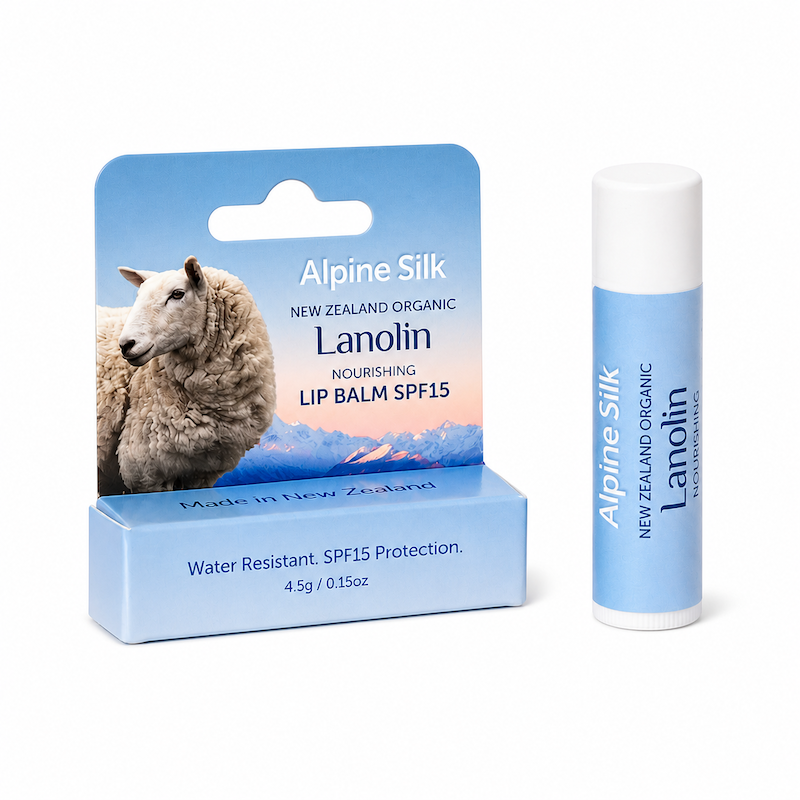 Alpine Silk 紐西蘭有機羊毛脂防曬護唇膏 4.5g 規格 產品圖