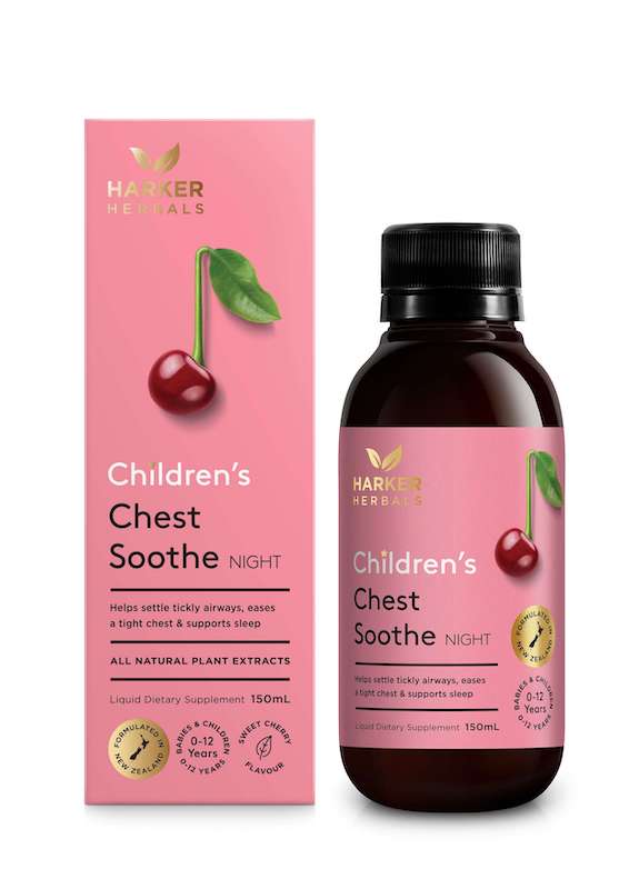 Harker Herbals Chest Soothe Night,紐西蘭 兒童胸部舒緩草本口服液 夜用,150ml