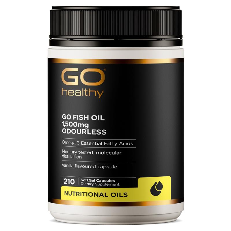 Go Healthy Fish Oil 紐西蘭高之源,無腥魚油 1500mg 210 粒