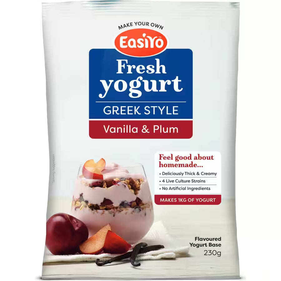 EasiYo Yogurt Base 紐西蘭 自製優格粉 (香草與李子) 230g