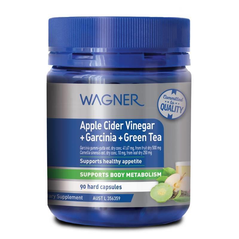 ShopJoyNZ - Wagner Apple Cider Garcinia Green Tea 澳洲瓦格納,蘋果醋+藤黃果+綠茶 膠囊 90粒