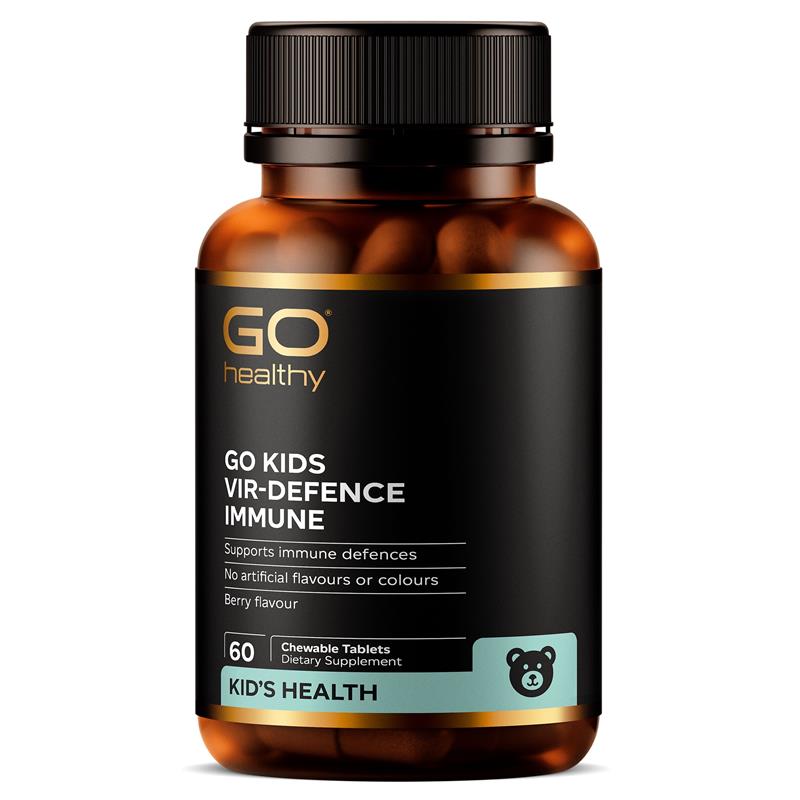 Go Healthy Kids Vir-Defense Immune 紐西蘭高之源,兒童防疫片 60粒