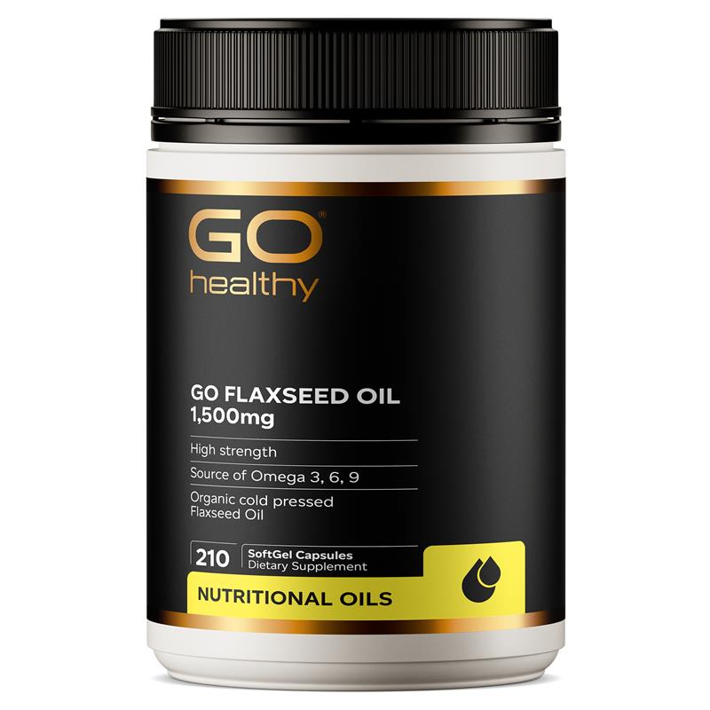 Go Healthy Flaxseed Oil 紐西蘭高之源,天然亞麻籽油膠囊 1500mg 210粒
