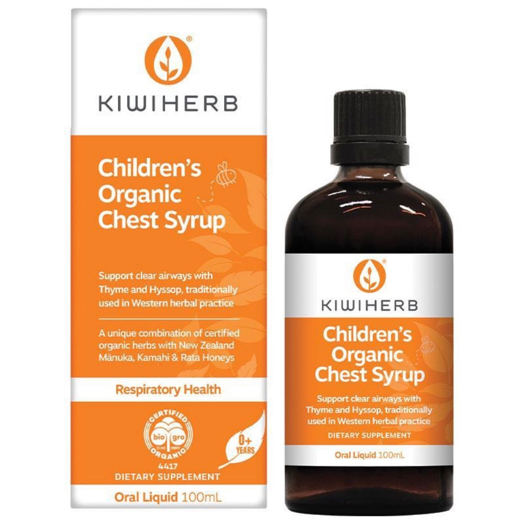 Kiwiherb Children's Organic Chest Syrup,紐西蘭兒童祛痰止咳糖漿,100ml