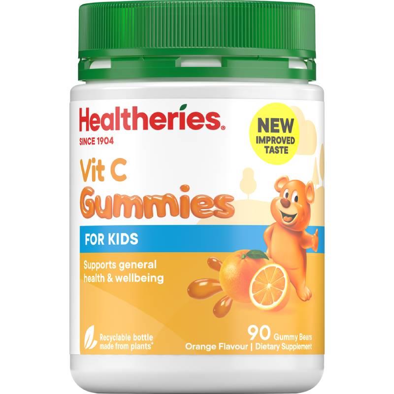 Healtheries Kids Vit C Gummies 兒童維他命C軟糖 90粒 橙子口味