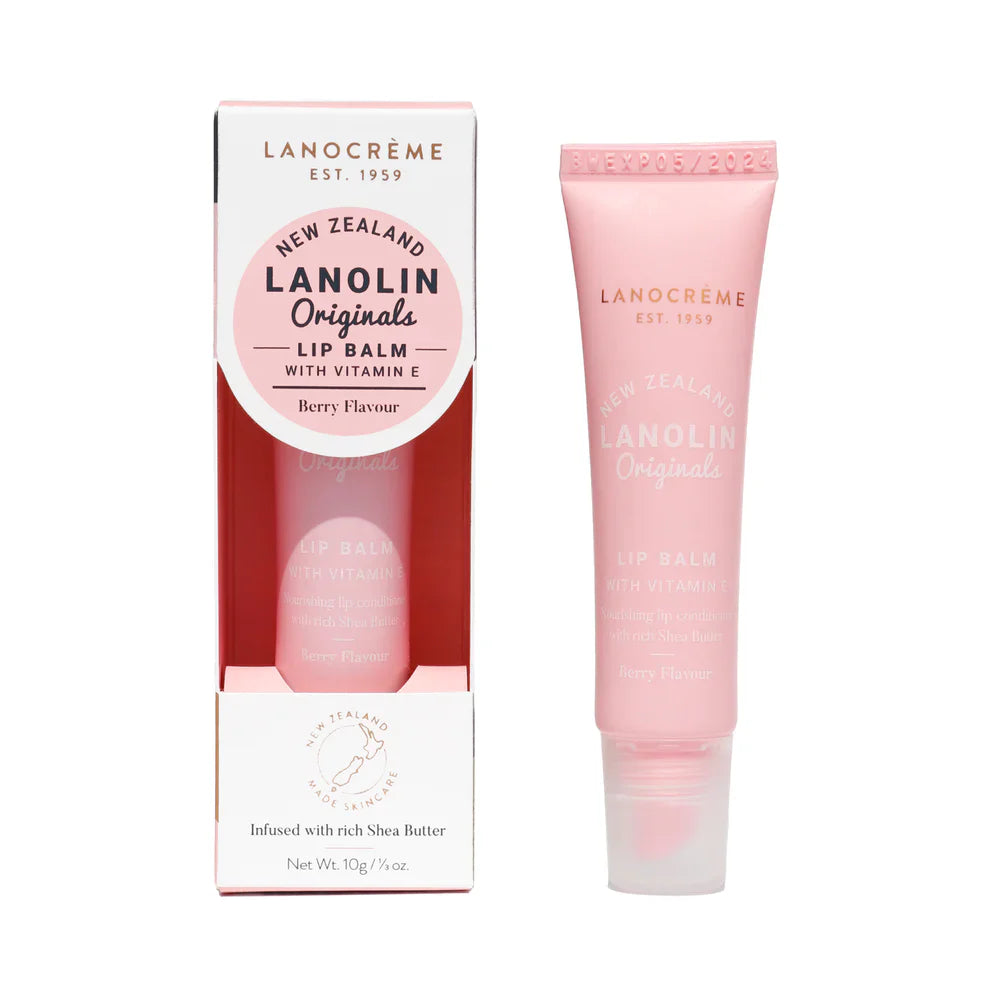 Lanocrème Lanolin Lip Balm w Vitamin E 紐西蘭蘭儂,羊毛脂潤唇膏含維生素E 10g