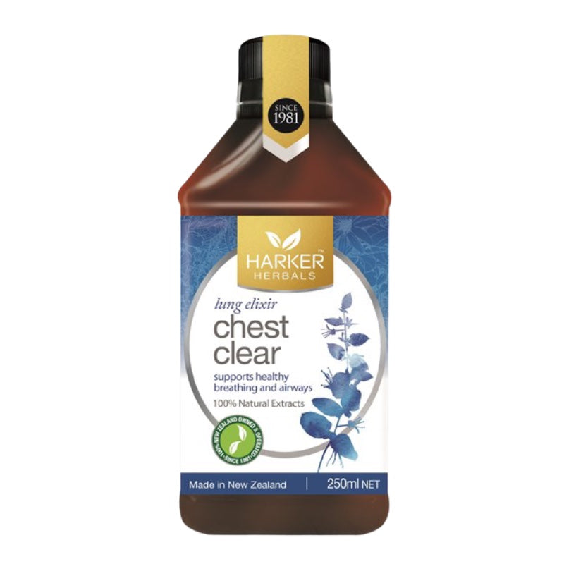 Harker Herbals Chest Clear,紐西蘭草本清肺液 (專注上呼吸道),250ml / 500ml