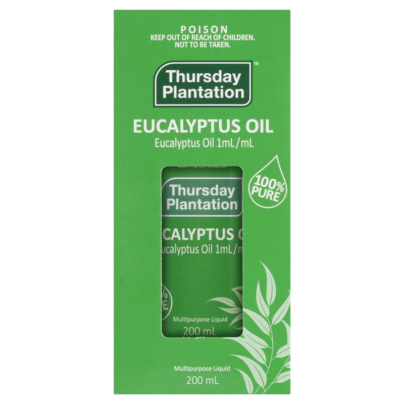 Thursday Plantation Eucalyptus Oil 澳洲星期四農莊,100%純尤加利精油 200ml