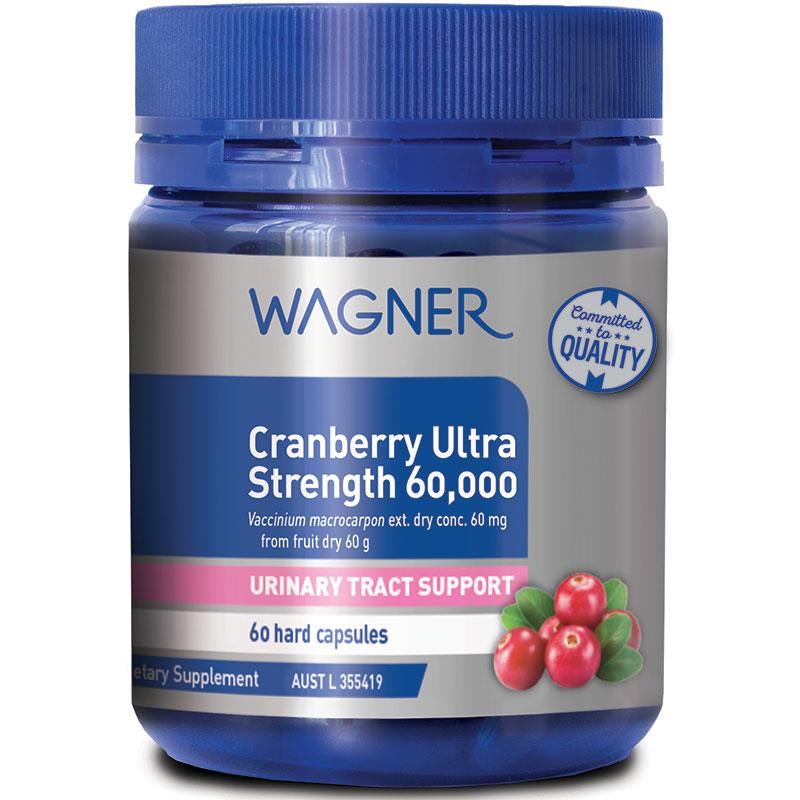 Wagner Cranberry Ultra Strength 澳洲瓦格納,高單位蔓越莓 60000 膠囊 60粒