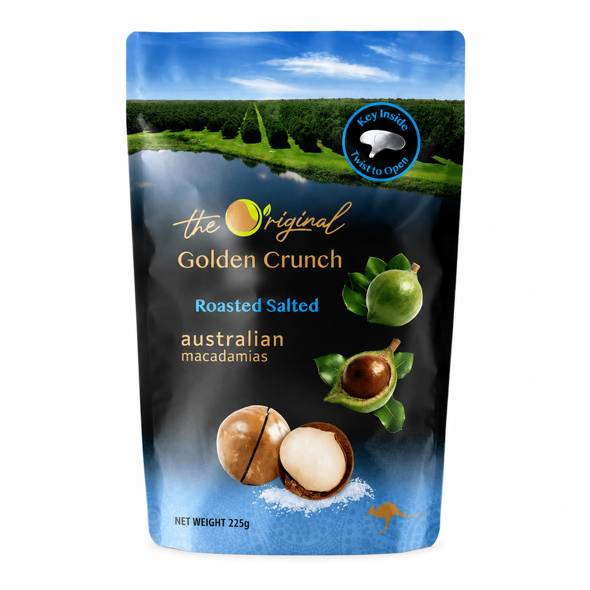 Golden Crunch帶殼夏威夷豆 烘烤鹽味 225g 產品圖