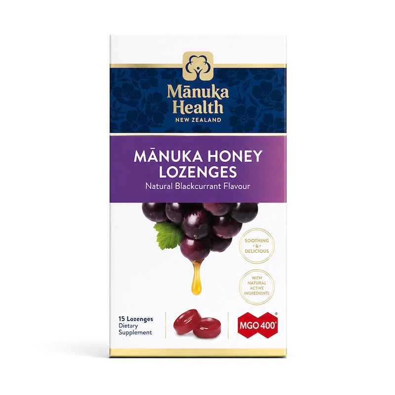 Manuka Health麥蘆卡蜂蜜潤喉糖 黑加侖 15粒 產品圖