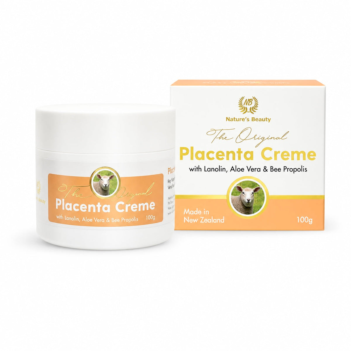 Nature's Beauty 紐西蘭自然美羊胎素面霜 100g 規格 產品圖