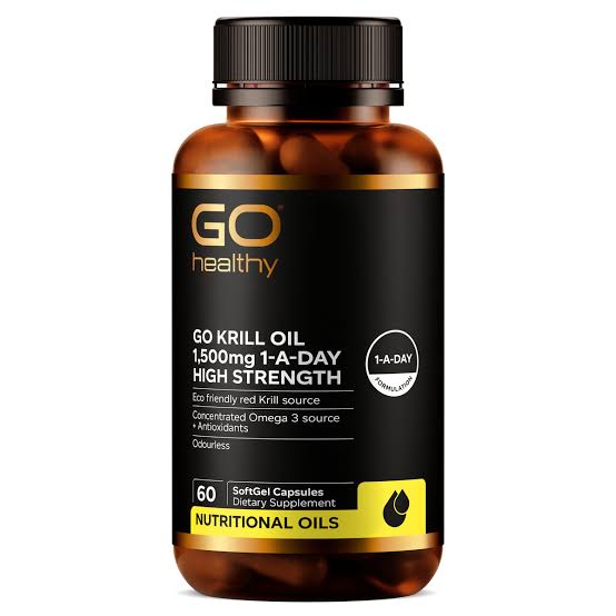 Go Healthy Krill 紐西蘭高之源,磷蝦油,1500mg,60粒膠囊