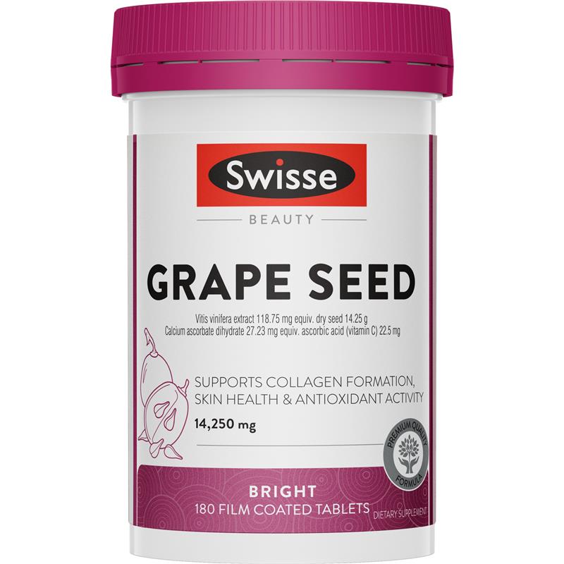 Swisse Grape Seed 澳洲,高濃度葡萄籽 花青素 180粒
