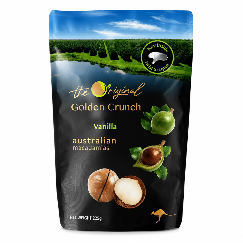 Golden Crunch帶殼夏威夷豆 香草味 225g 產品圖