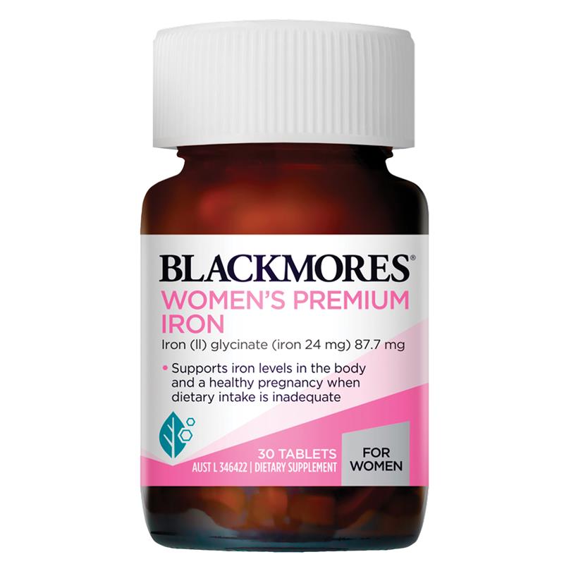 Blackmores 澳洲澳佳寶 女性優質鐵劑 30片 規格 產品圖