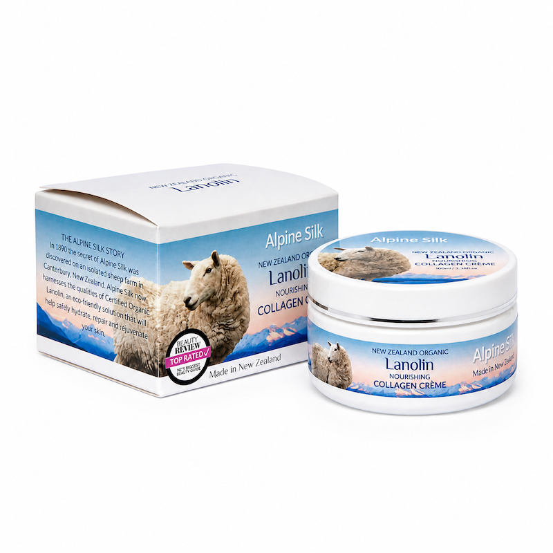 Alpine Silk 紐西蘭有機羊毛脂膠原蛋白霜 100g 規格 產品圖