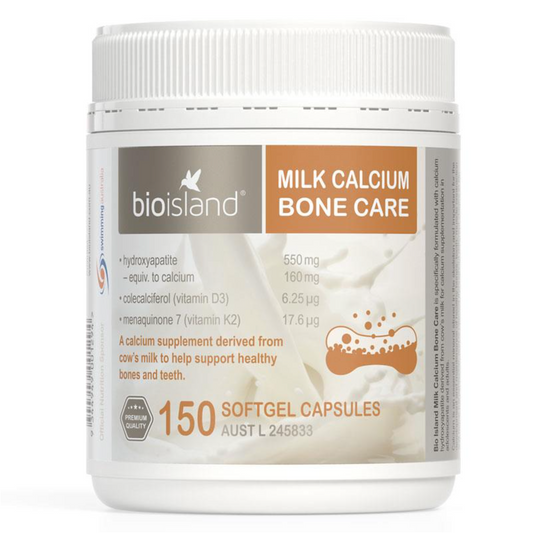 Bioisland 澳洲 天然牛乳鈣軟膠囊 150粒