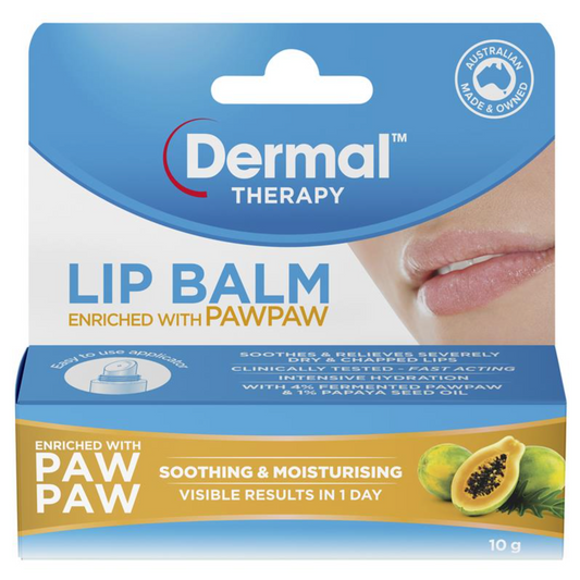 ShopJoyNZ - Dermal Therapy Lip Balm PawPaw 澳洲 木瓜保濕潤唇膏 10g