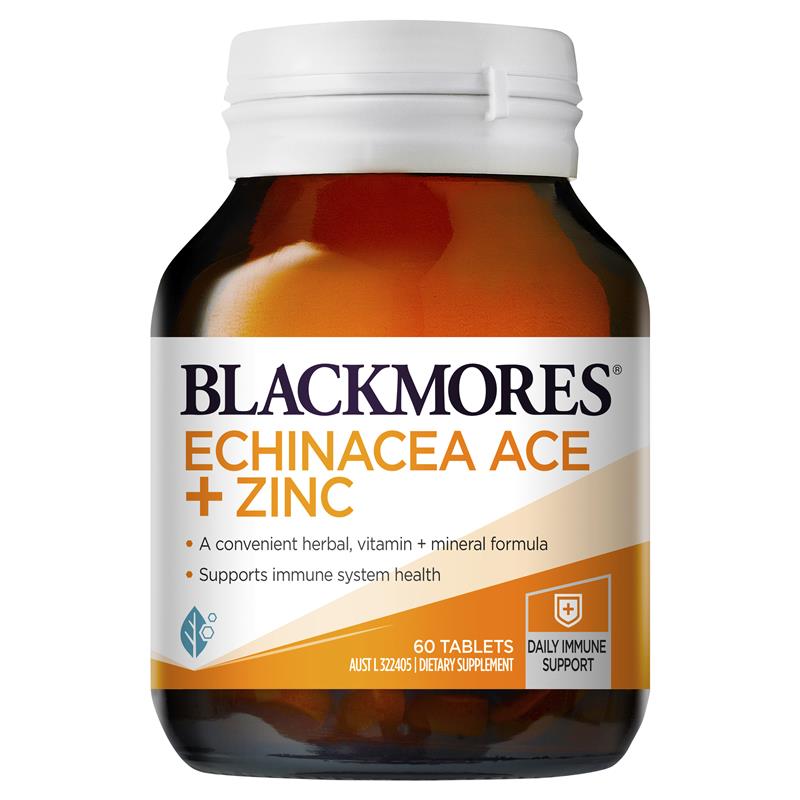 Blackmores 澳洲澳佳寶 紫錐花ACE鋅 60片 規格 產品圖