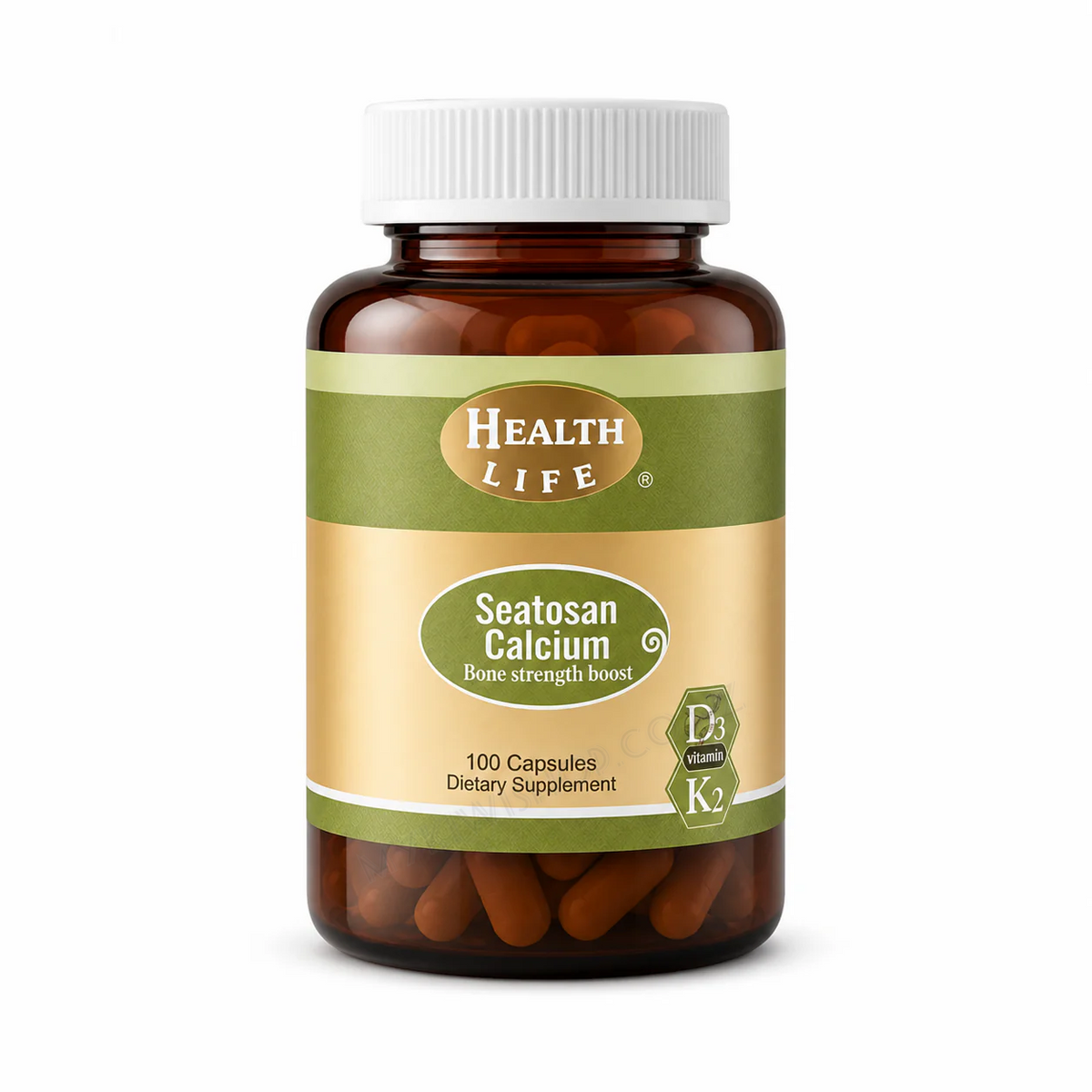 Health Life 海藻鈣膠囊 100粒 規格 產品圖