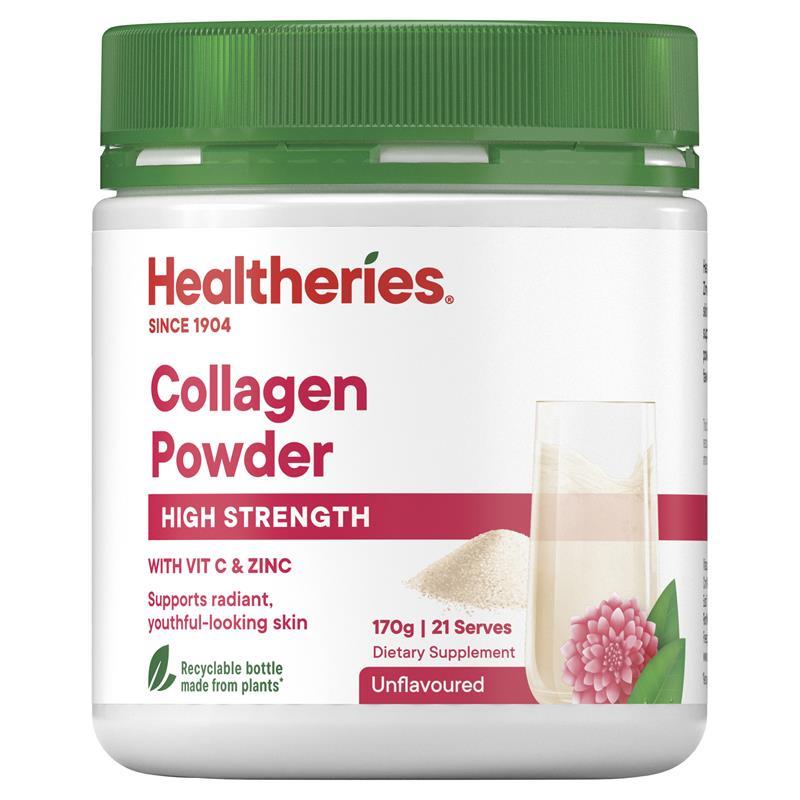 Healtheries Collagen Powder with Vit C & Zinc 170g 賀壽利 膠原蛋白粉添加維生素C與鋅 170g