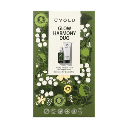 Evolu 玫瑰果精華油平衡日霜保養組 產品圖