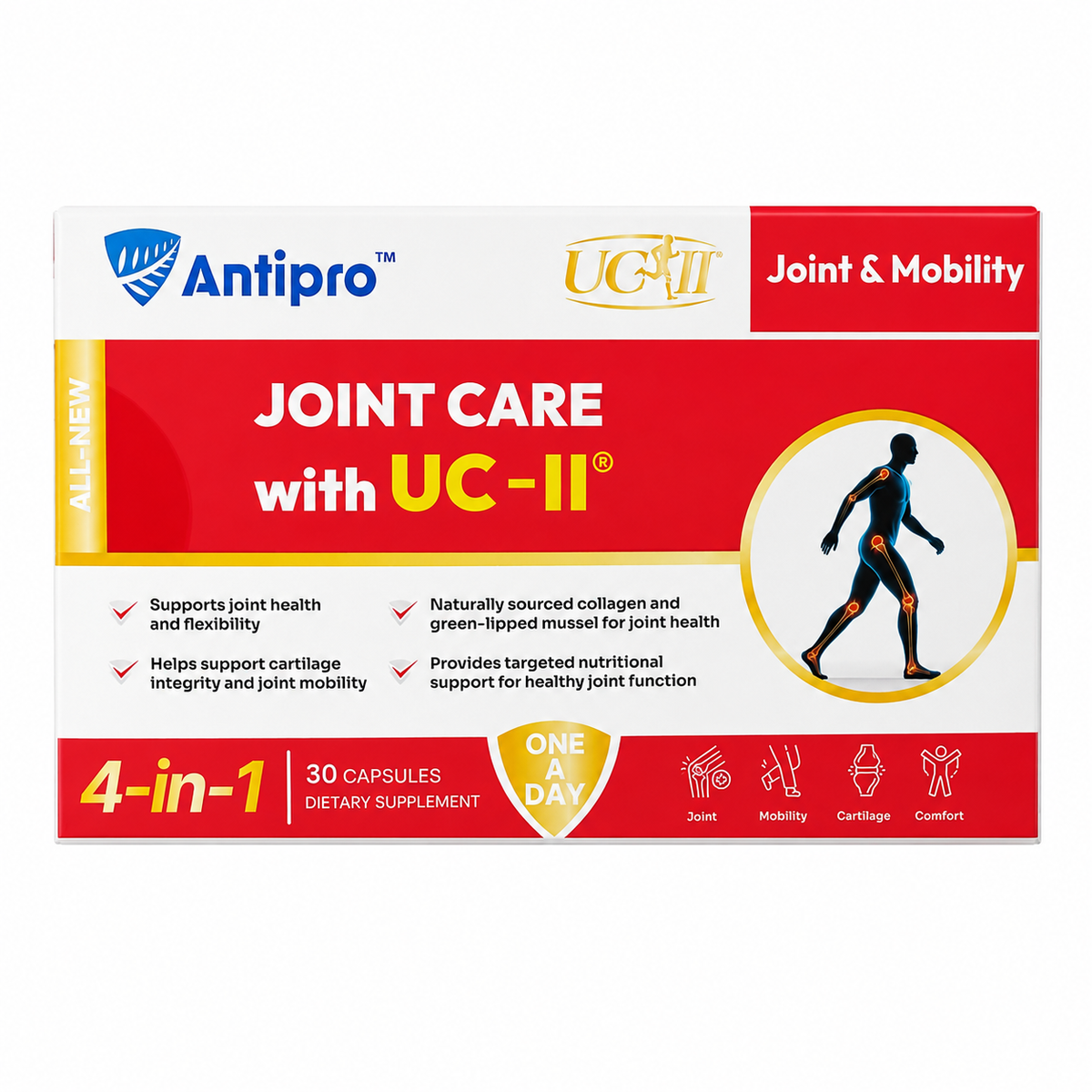 Antipro 關節養護 UC-II 第二型膠原蛋白 30粒 產品圖