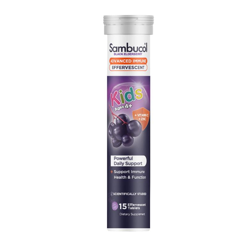 Sambucol 兒童黑接骨木發泡錠 15錠 規格 產品圖