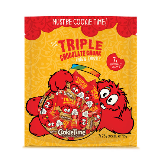 Cookie Time 紐西蘭三重巧克力碎片餅乾 25g*7包入