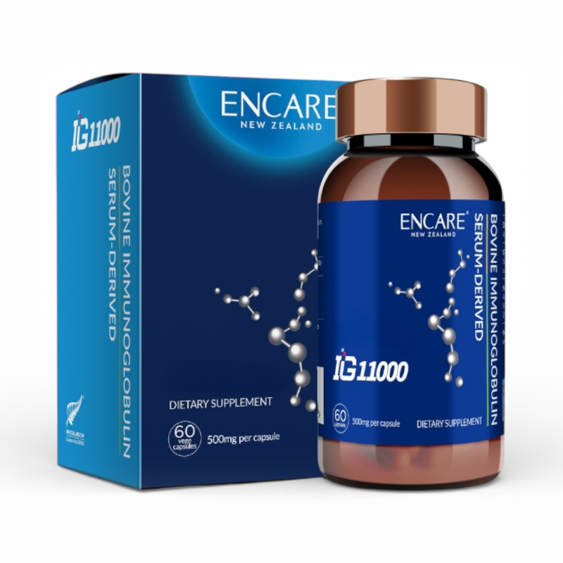 Encare 活性耳牛球蛋白免疫膠囊 60粒 新包裝 規格 產品圖