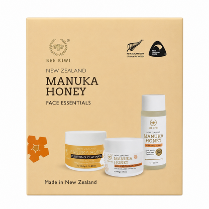 Bee Kiwi麥蘆卡蜂蜜臉部護理3件組禮盒 產品圖