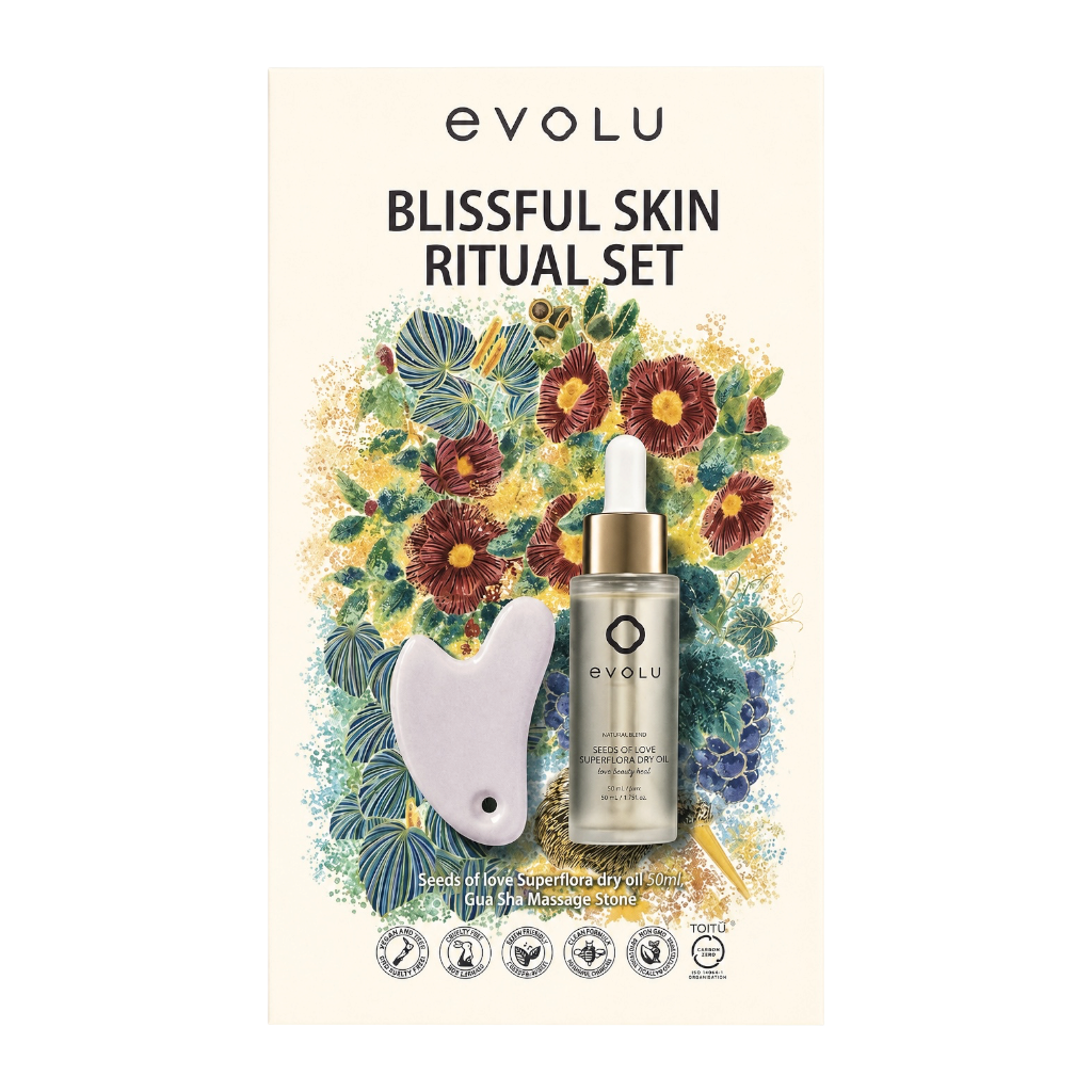 Evolu 臉部精華油刮痧按摩板保養組 產品圖