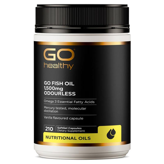 Go Healthy Fish Oil 紐西蘭高之源，無腥魚油 1500mg 210 粒