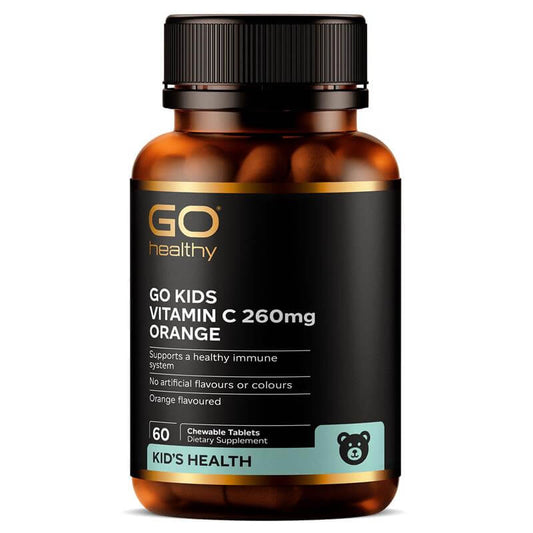 Go Healthy 紐西蘭高之源 兒童維他命C咀嚼片 橙子味 60粒