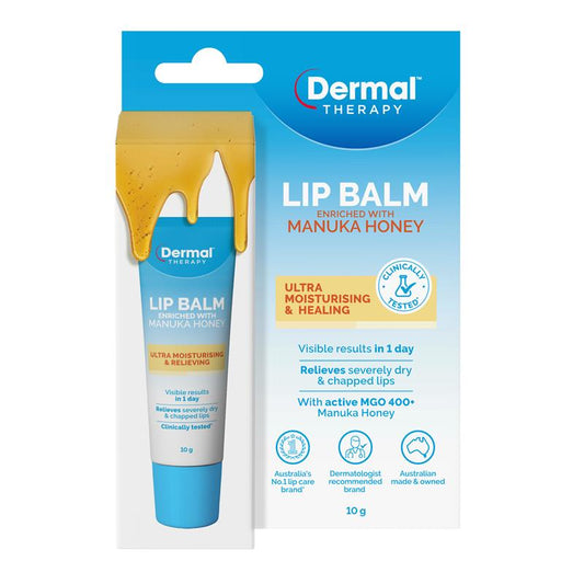ShopJoyNZ - Dermal Therapy Lip Balm Manuka Honey 澳洲 麥蘆卡蜂蜜 潤唇膏 10g