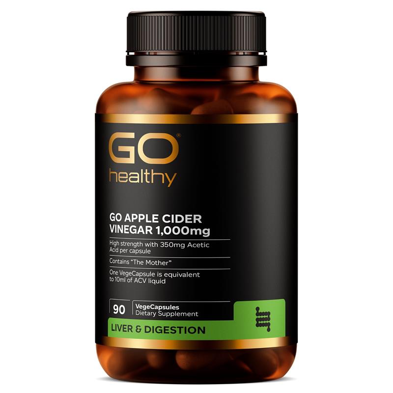 ShopJoyNZ - Go Healthy Apple Cider Vinegar 1000mg 蘋果醋膠囊 90粒