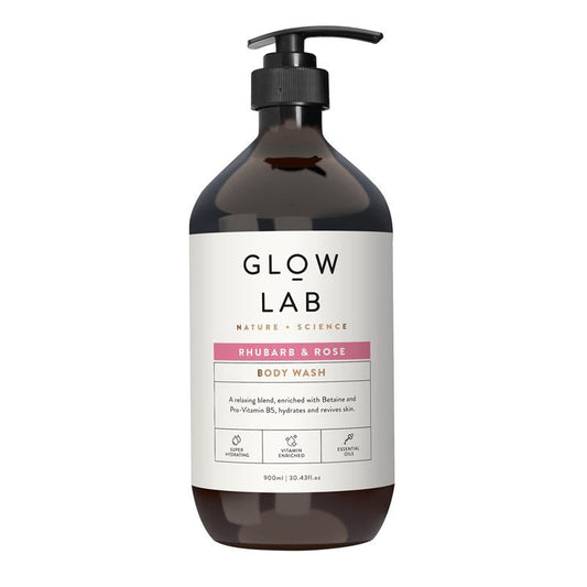 Glow Lab Body Wash Rhubarb & Rose 植物精油沐浴露 大黃玫瑰 900ml