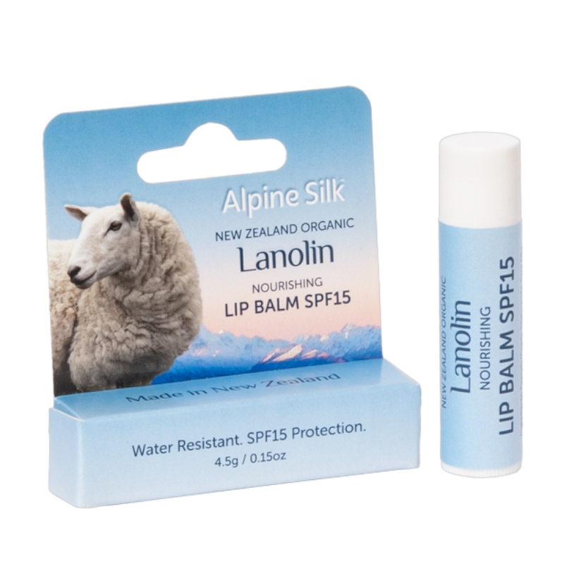 Alpine Silk 紐西蘭 有機羊毛脂防曬護唇膏 4.5g