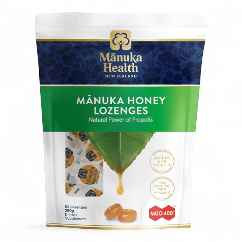 ShopJoyNZ - Manuka Health Manuka Honey Lozenge 紐西蘭蜜紐康，麥蘆卡蜂蜜蜂膠糖 250g 蜂膠味