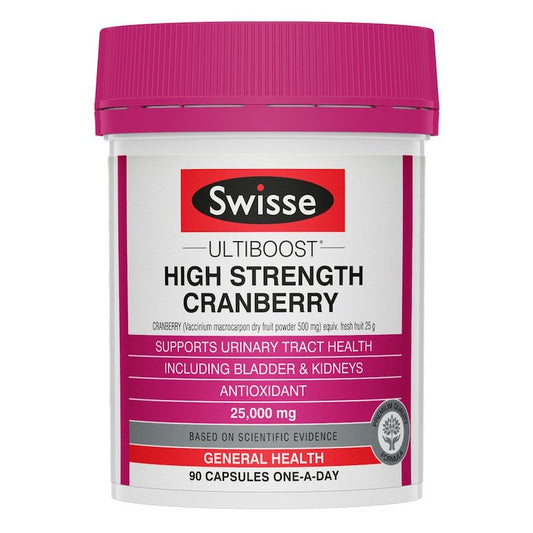 ShopJoyNZ - Swisse High Strength Cranberry 澳洲 高含量蔓越莓 25000mg 90粒