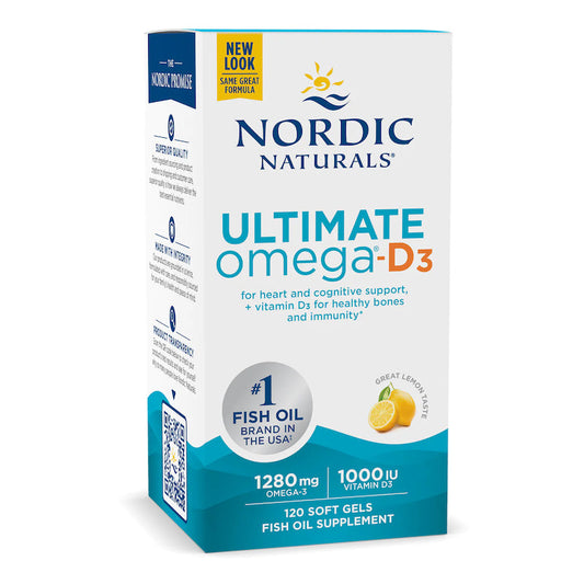 Nordic Naturals Ultimate Omega D3 終極Omega魚油+維生素D3 120粒