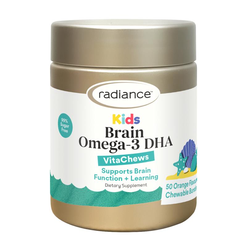 Radiance Kids Brain Omega-3 DHA VitaChews 紐西蘭兒童腦部發育魚油咀嚼片 50粒