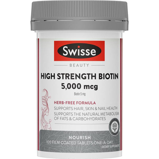 ShopJoyNZ - Swisse High Strength Biotin 5000mcg 高強度生物素 150粒