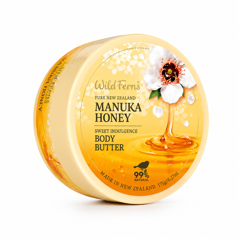 Wild Ferns Manuka Honey Sweet Indulgence Body Butter，麥蘆卡蜂蜜身體乳霜 175g