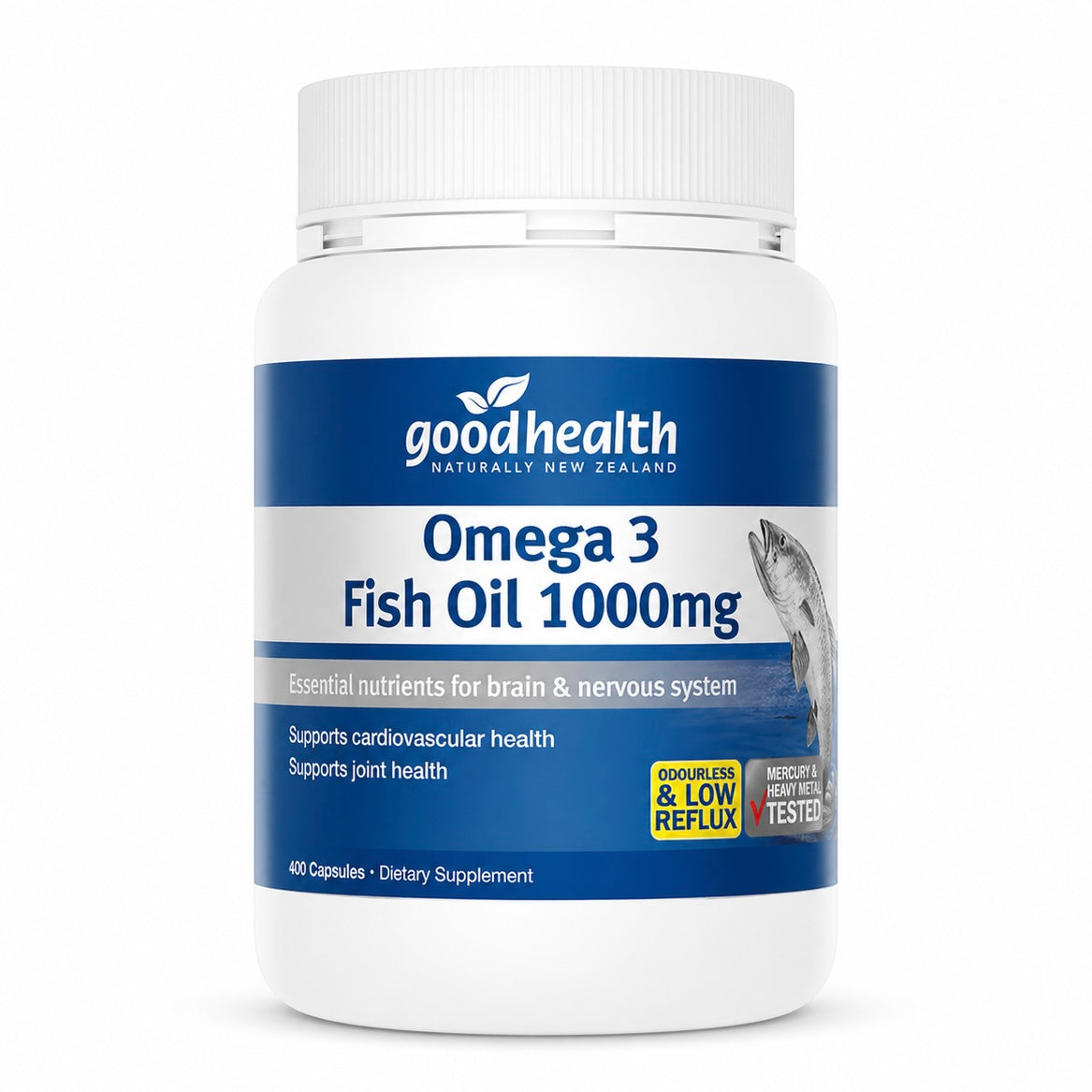 Good Health 紐西蘭好健康，魚油 1000mg，400粒 產品圖
