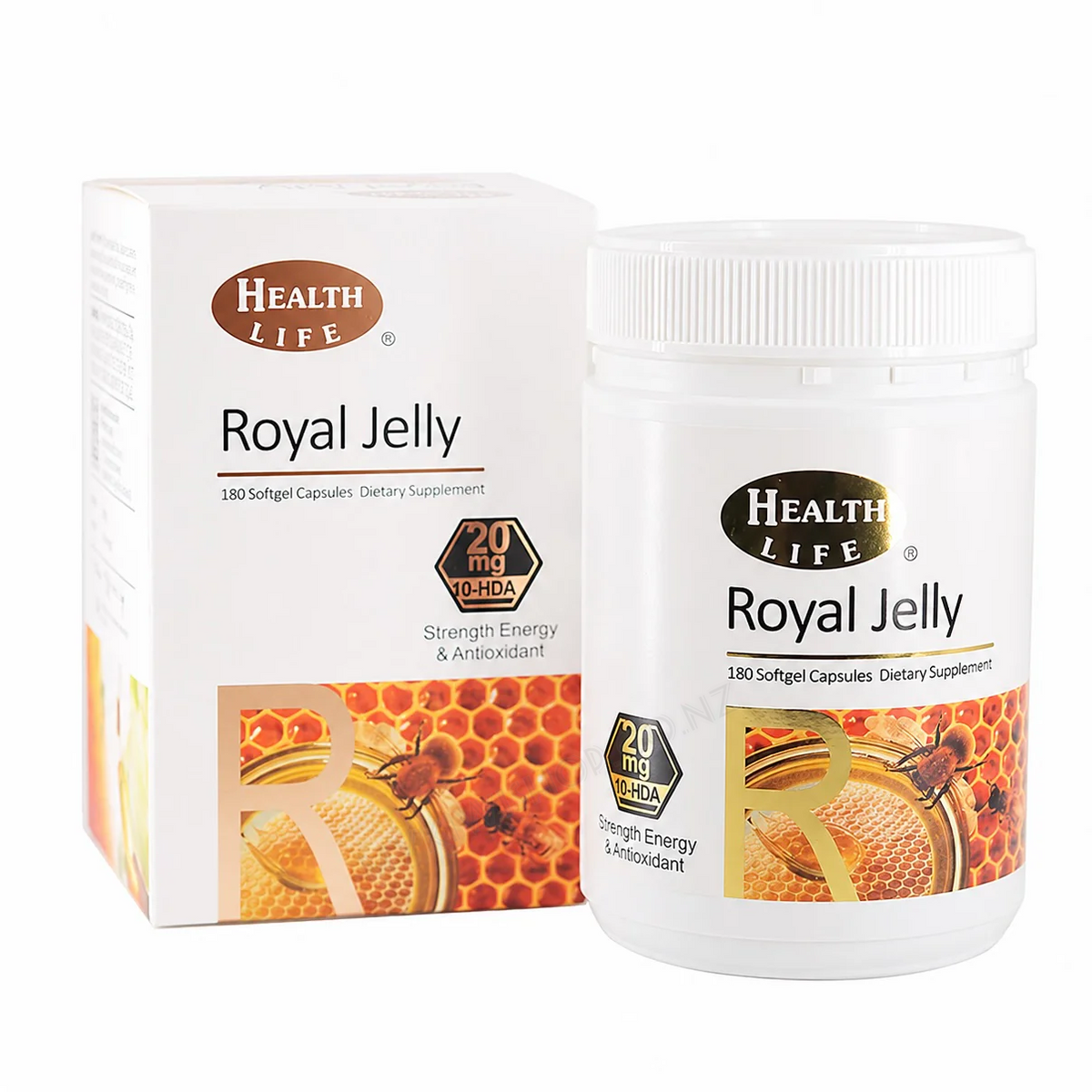 Health Life 蜂王乳膠囊 180粒 規格 產品圖